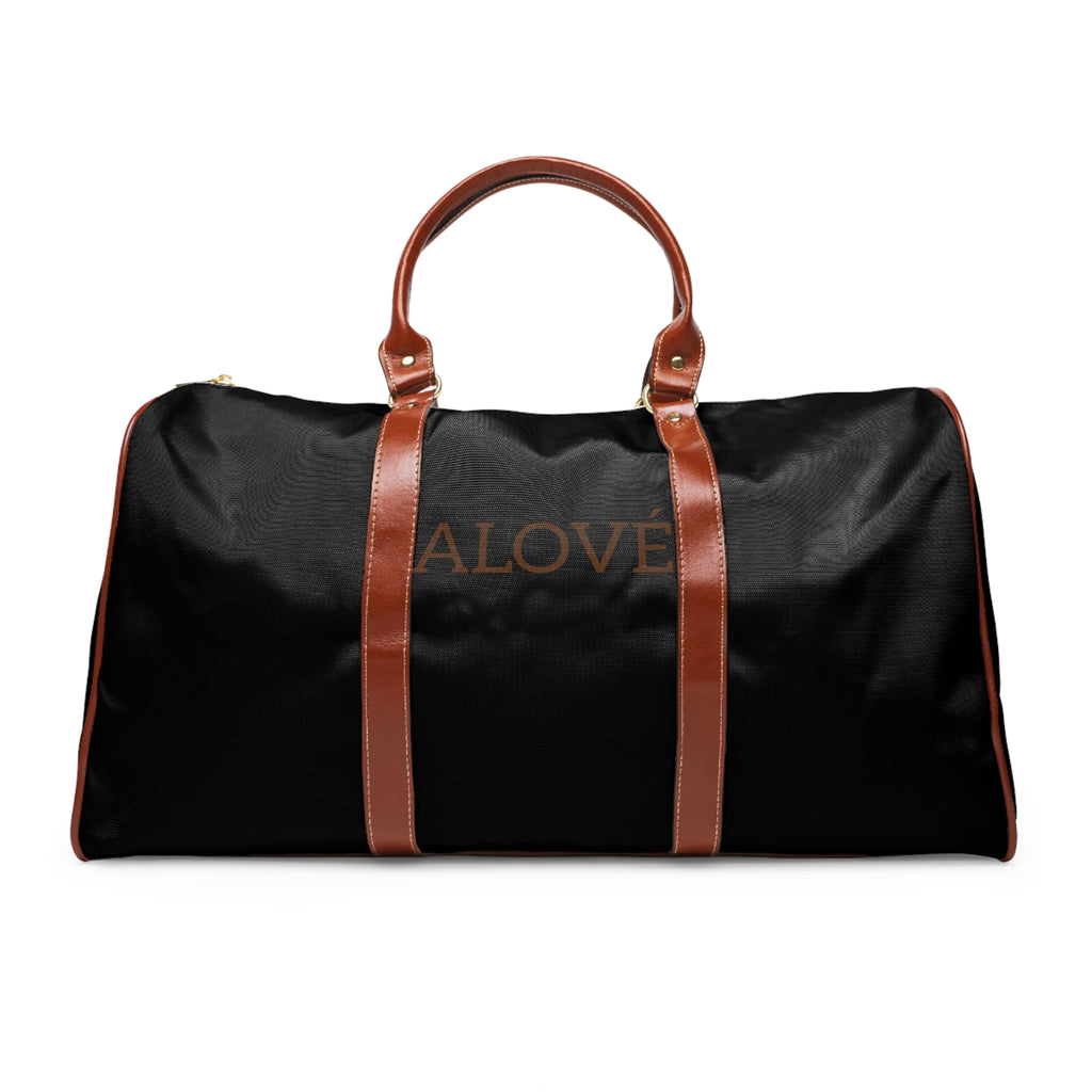 Black Travel Duffle with 'ALOVE' Accent