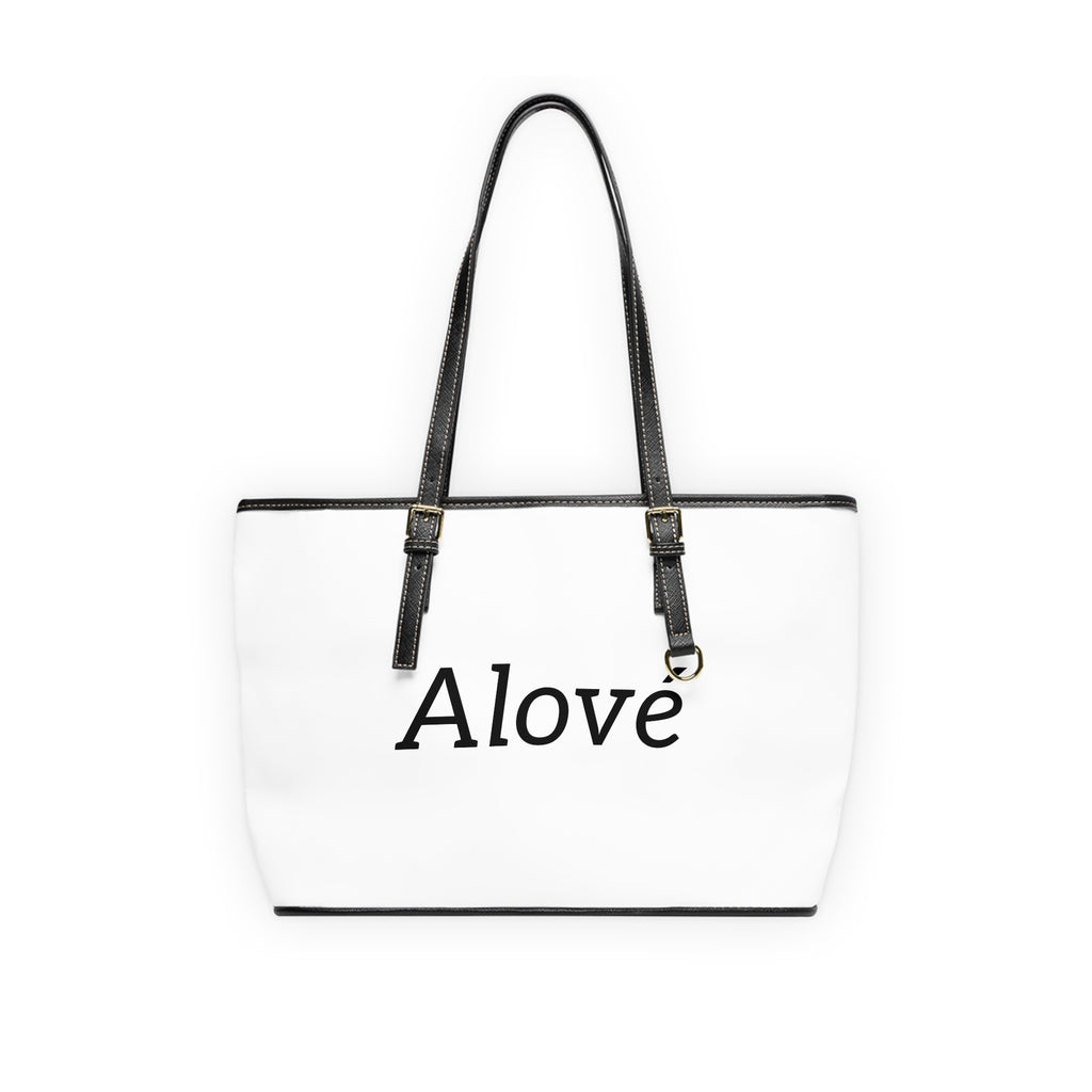 Monogrammed PU Leather Shoulder Bag