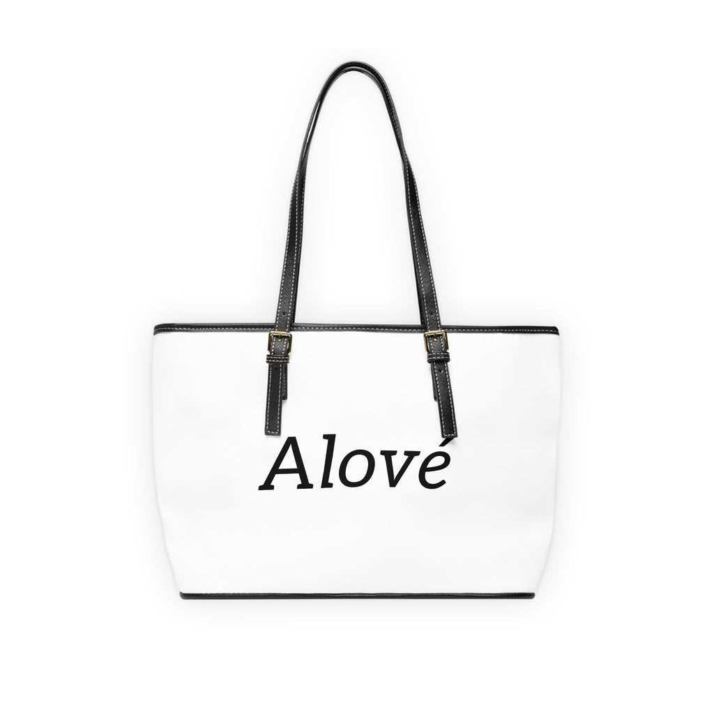 Monogrammed PU Leather Shoulder Bag