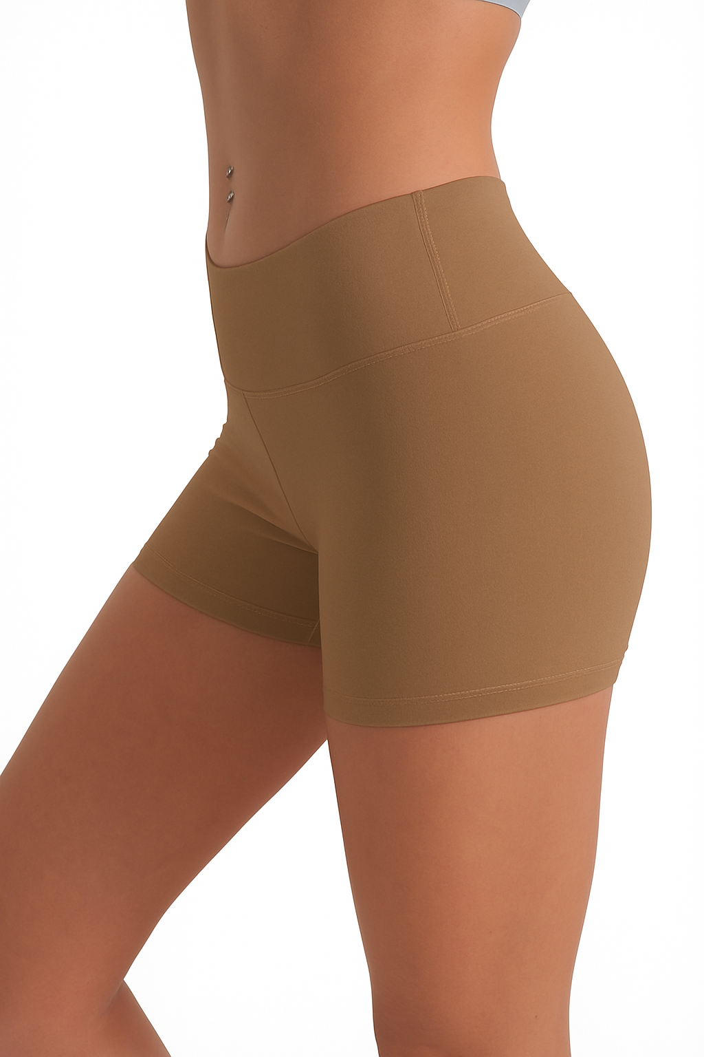 Women's Yoga Shorts — Breathable Polyester Activewear