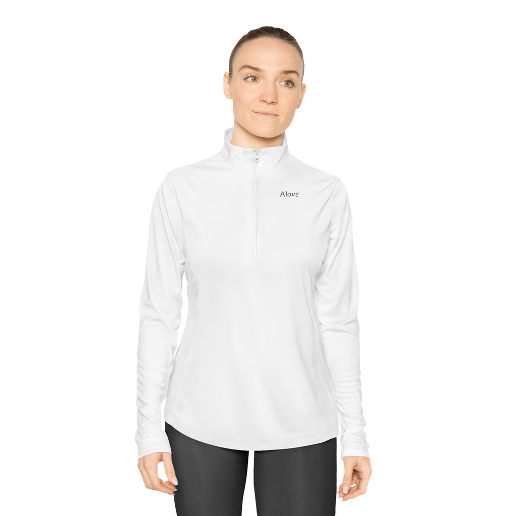 Elegant Ladies Quarter-Zip Pullover for Everyday Comfort