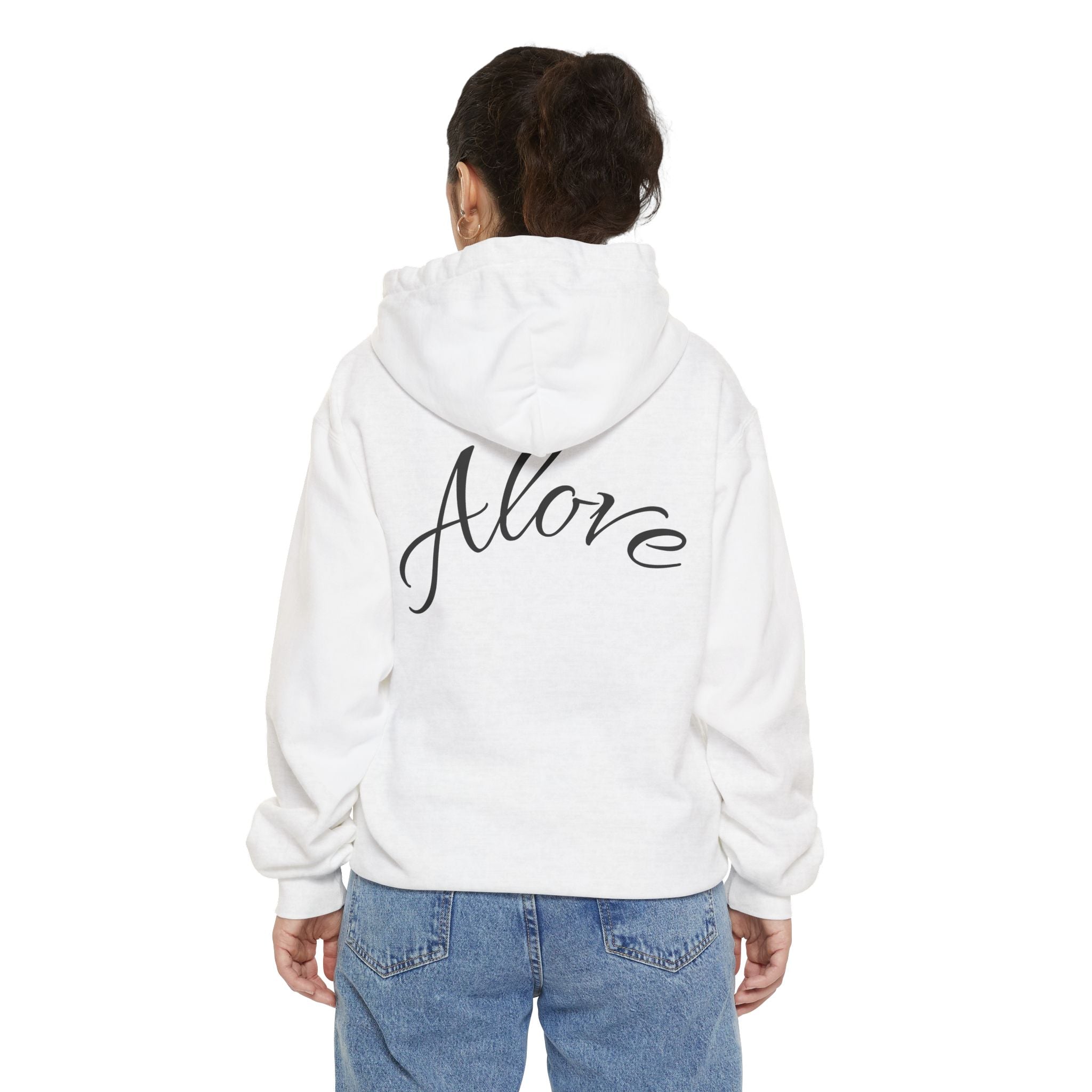 Hoodie  'Alove' Script Back Graphic