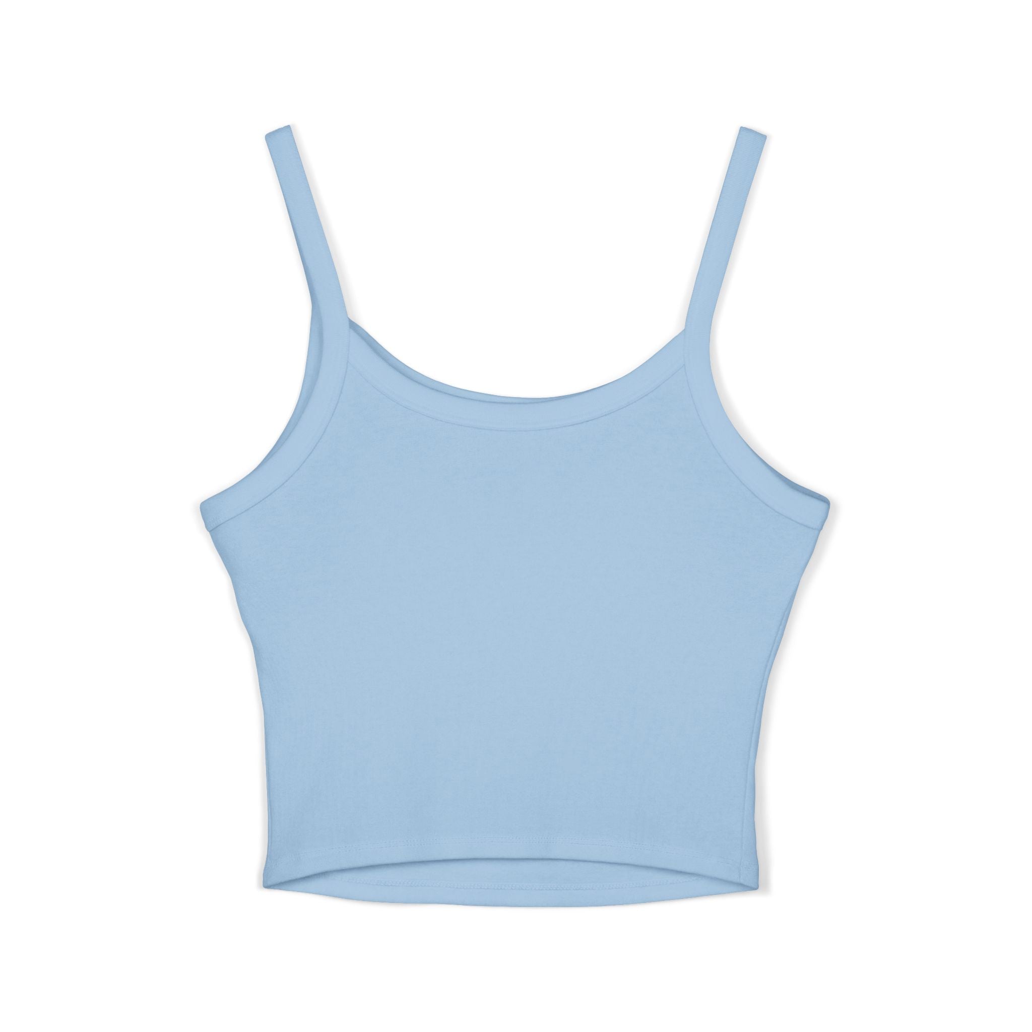 QFF Spaghetti Strap Tank Top — Minimal Monogram Crop Top for Women
