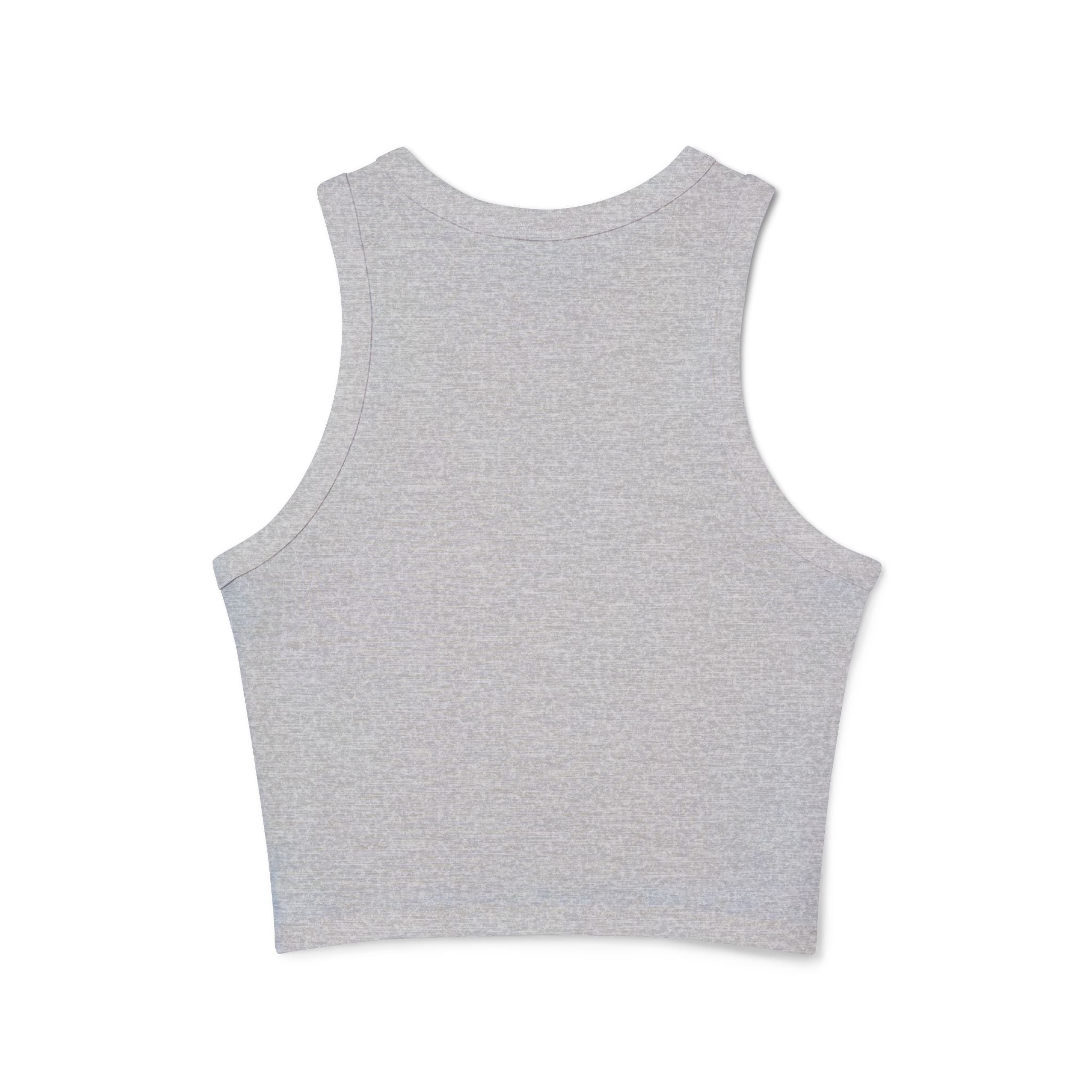 Copy of Alové Micro Rib Racer Tank Top — Minimal Monogram Cropped Tank