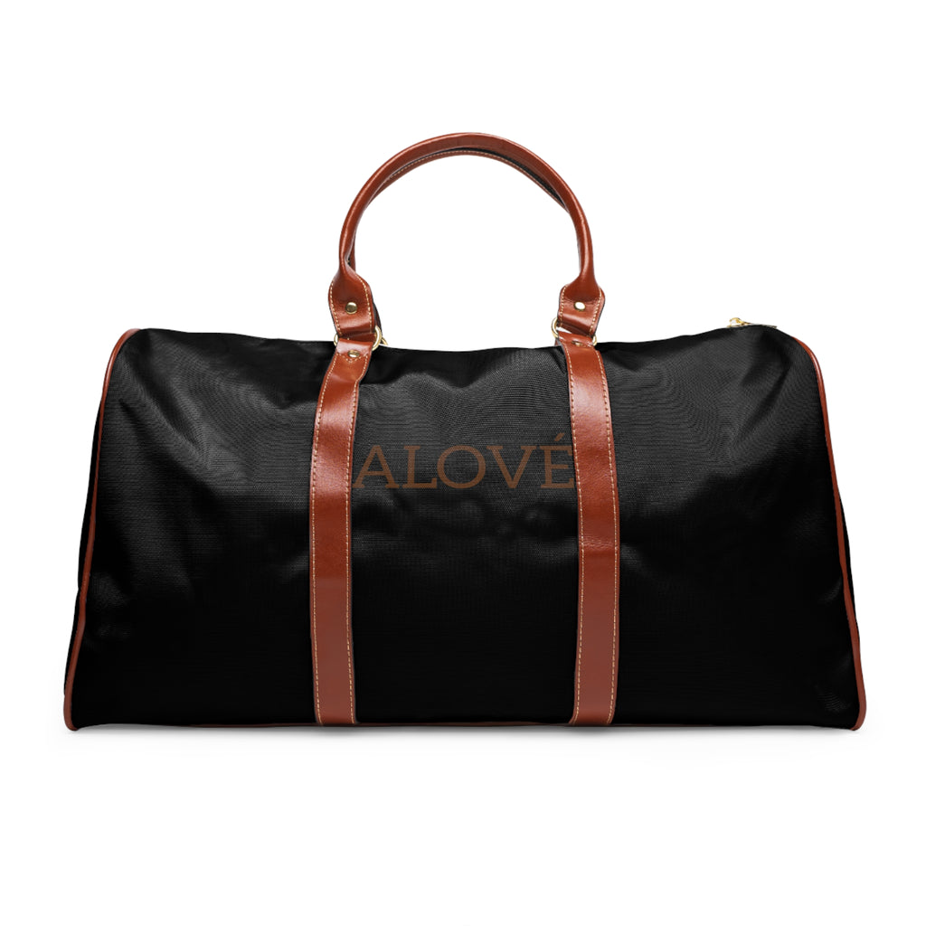 Black Travel Duffle with 'ALOVE' Accent