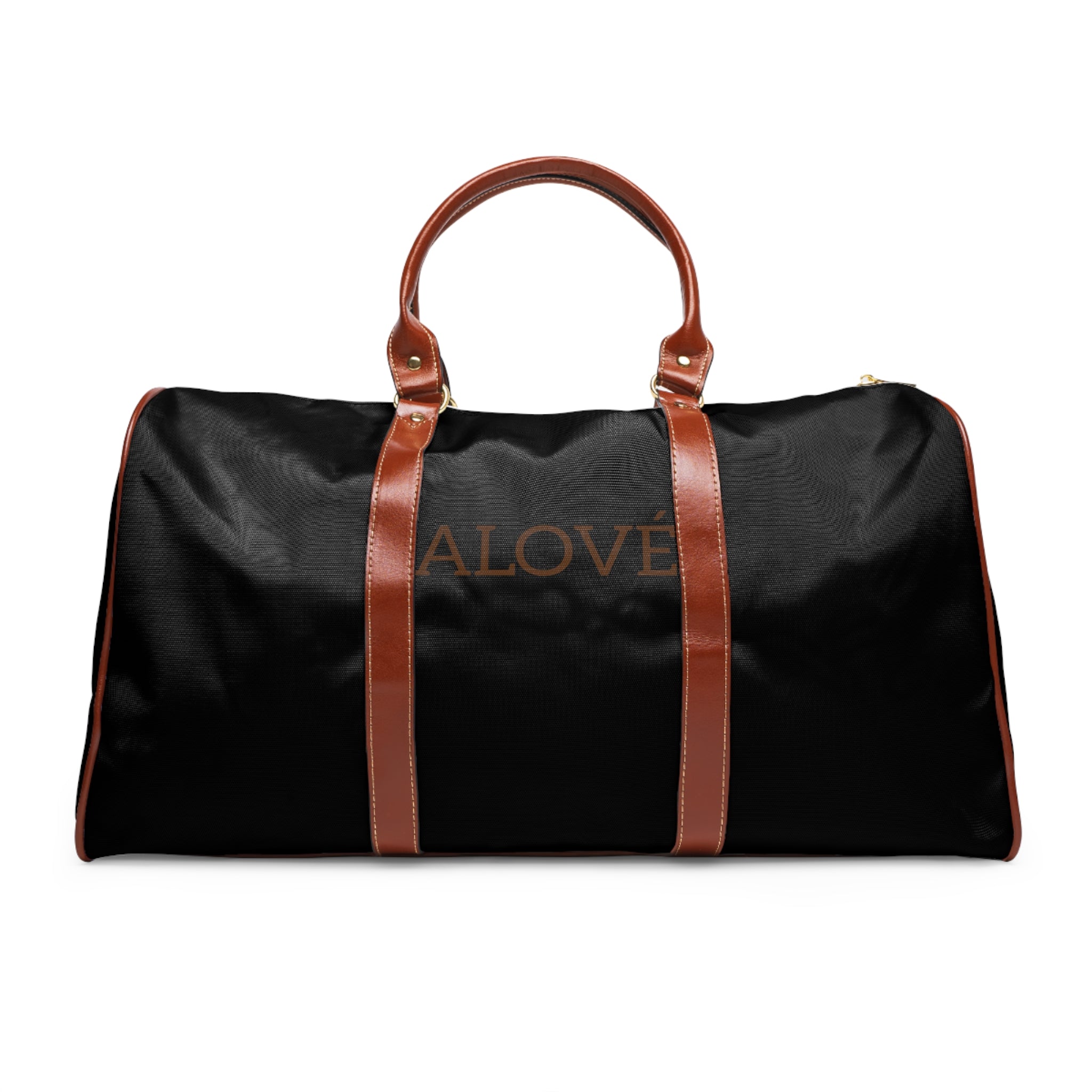 Black Travel Duffle with 'ALOVE' Accent